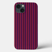 Plum en red snoep strepen Hoesje-Mate iPhone case (Achterkant)