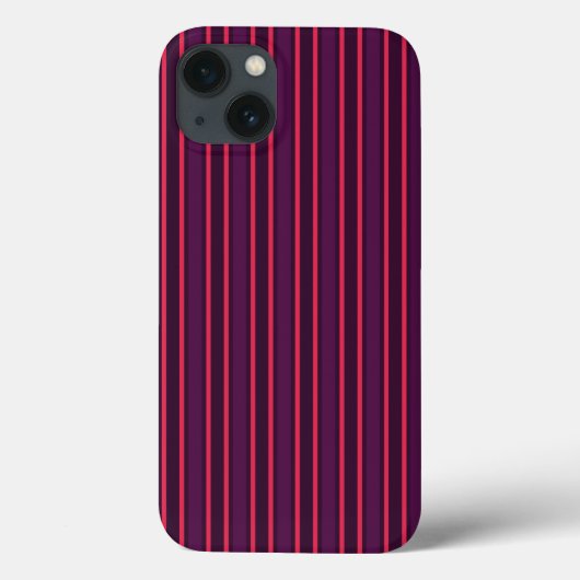 Plum en red snoep strepen Hoesje-Mate iPhone case (Achterkant)