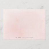 Plum en stoffige roze boho bloemenaccommodaties informatiekaartje (Achterkant)