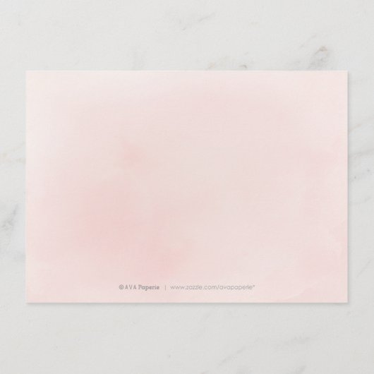 Plum en stoffige roze boho bloemenaccommodaties informatiekaartje (Achterkant)