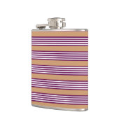 Plum en white vijf strepen patroon met tint heupfles (Links)