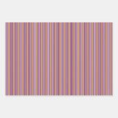 Plum en white vijf strepen patroon met tint inpakpapier vel (Voorkant 3)