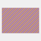 Plum en white vijf strepen patroon met tint inpakpapier vel (Voorkant 2)