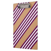 Plum en white vijf strepen patroon met tint klembord (Links)