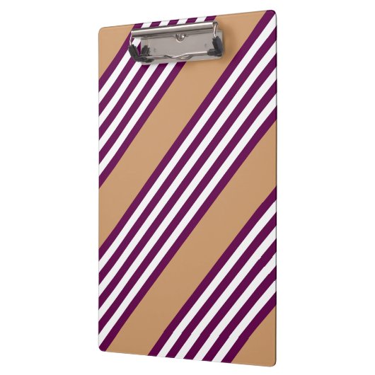 Plum en white vijf strepen patroon met tint klembord (Links)