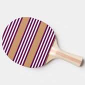 Plum en white vijf strepen patroon met tint tafeltennisbatje (Zijkant)