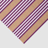 Plum en white vijf strepen patroon met tint tissuepapier (Detail)