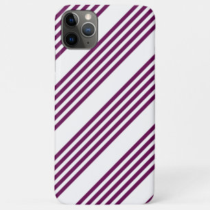 Plum en white vijf stripe patroon Case-Mate iPhone case