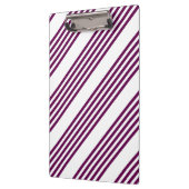 Plum en white vijf stripe patroon klembord (Links)