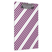 Plum en white vijf stripe patroon klembord (Rechts)