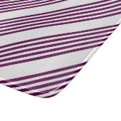 Plum en white vijf stripe patroon snijplank (Hoek)