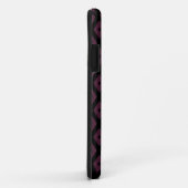 Plum en zwarte diamant patroon Case-Mate iPhone case (Achterkant/rechts)