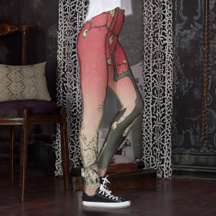 Plum Estate Japans Edo Woodblock Plum Leggings