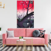 Plum Estate Kameido, Hiroshige Ando Canvas Afdruk (Insitu (Woonkamer))