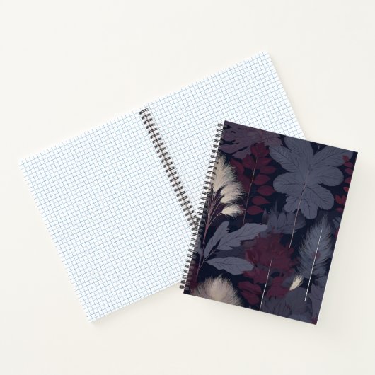 Plum Fig & Pampas Grass Botanical Notebook Notitieboek (Binnen)