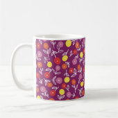 Plum Floral Ditsy Mok (Links)