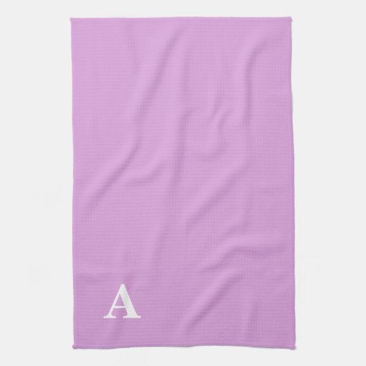Plum Formal Monogrammed Theedoek (Verticaal)