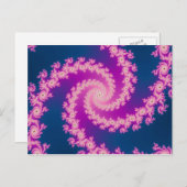 Plum - Fractal Briefkaart (Voorkant / Achterkant)