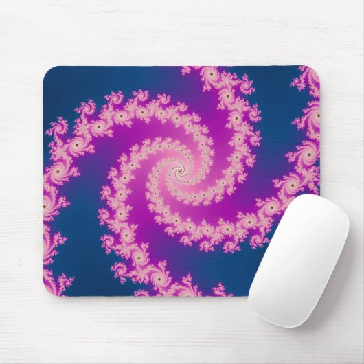 Plum - Fractal Mousepad Muismat (Met muis)