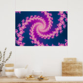 Plum - Fractal Poster (Keuken)
