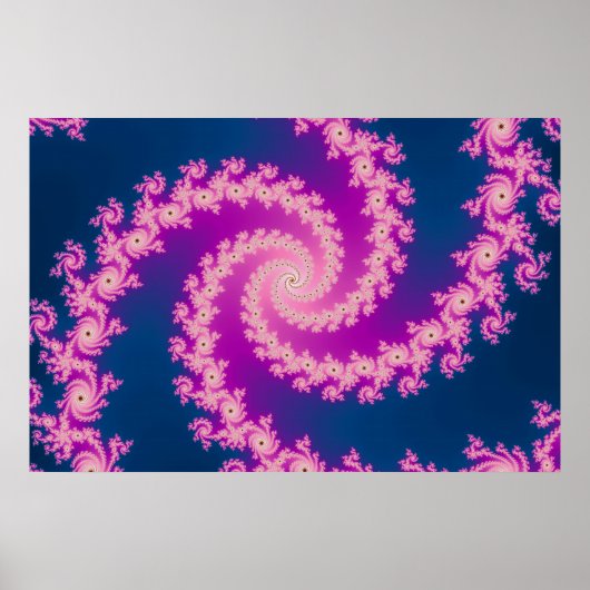 Plum - Fractal Poster (Voorkant)
