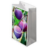 Plum Fruit Gift Bag Klein Cadeauzakje (Voorkant Gekanteld)