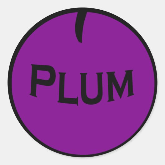 Plum Fruit Sticker (Voorkant)