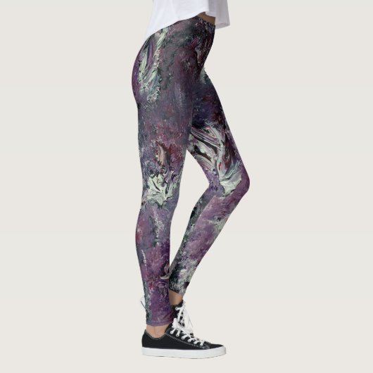 Plum Funky Art Leggings (Rechts)