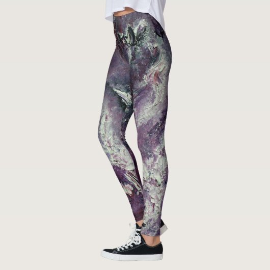 Plum Funky Art Leggings (Links)