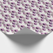 Plum Fusion: een fusie van Paarse en gouden Cadeaupapier (Hoek)