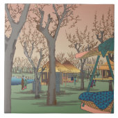 Plum Garden by Hiroshige Tegeltje (Voorkant)