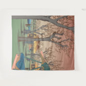 Plum Garden by Hiroshige Wandkleed (Voorkant (horizontaal))