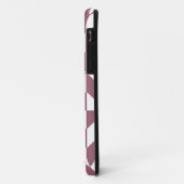 Plum Geometric Deco Cube Pattern Case-Mate iPhone Case (Achterkant/links)