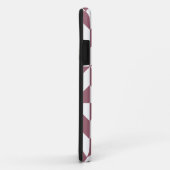 Plum Geometric Deco Cube Pattern Case-Mate iPhone Case (Achterkant/rechts)