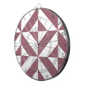 Plum Geometric Deco Cube Pattern Dartbord (Voorkant Rechts)