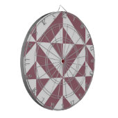 Plum Geometric Deco Cube Pattern Dartbord (Voorkant Links)