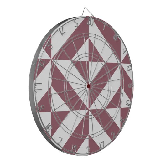 Plum Geometric Deco Cube Pattern Dartbord (Voorkant Links)