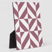 Plum Geometric Deco Cube Pattern Fotoplaat (Zijkant)