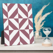 Plum Geometric Deco Cube Pattern Fotoplaat (Zijkant)