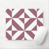 Plum Geometric Deco Cube Pattern Muismat (Met muis)