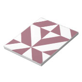 Plum Geometric Deco Cube Pattern Notitieblok (Linkerzijde)