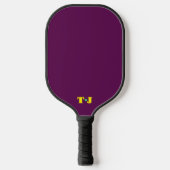 Plum gepersonaliseerd monogram pickleball paddle (Voorkant)
