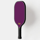 Plum gepersonaliseerd monogram pickleball paddle (Links)