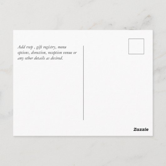 Plum Ginger Fuchsia Floral Wedding nodigt begrotin Briefkaart (Achterkant)