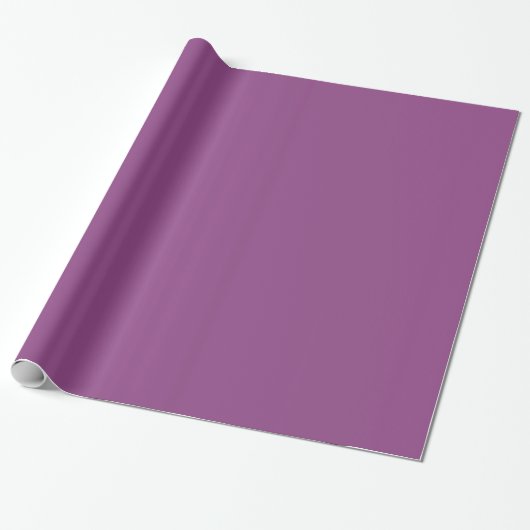 Plum Glossy Wrapping Paper Cadeaupapier (Uitgerold)