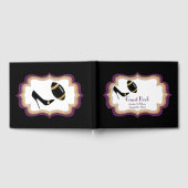 Plum Gold en Black Football Thmed Wedding 2 Gastenboek (Volledig)