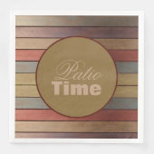 Plum Gold en Grey Blue Servet (Voorkant)