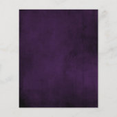 Plum & Gold Regal Wedding Invitation Budget Flyer (Achterkant)