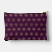 Plum | Golden Zinnia Flower Medallions Etui (Achterkant)
