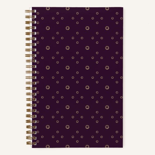 Plum | Golden Zinnia Sun Notitieboek (Voorkant)